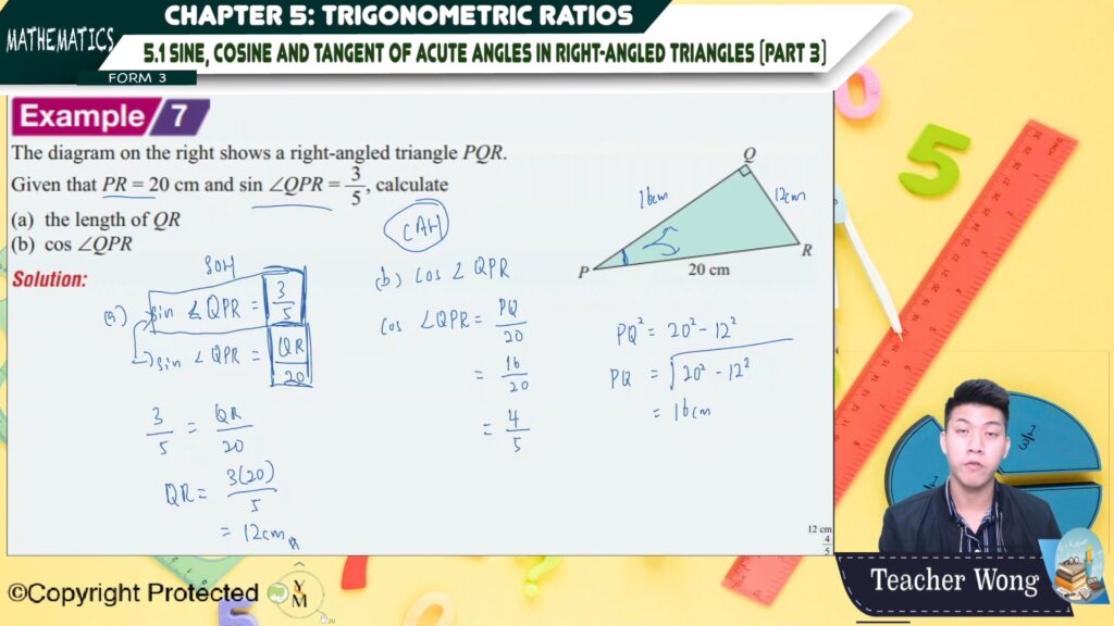 F MATH Sine Cosine And Tangent Of Acute Angles In Right Angled Triangles Part My E