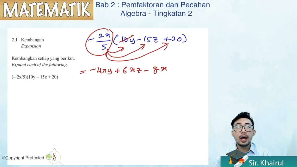 F2_MAT_0201 Pemfaktoran dan Pecahan Algebra – My ETuition