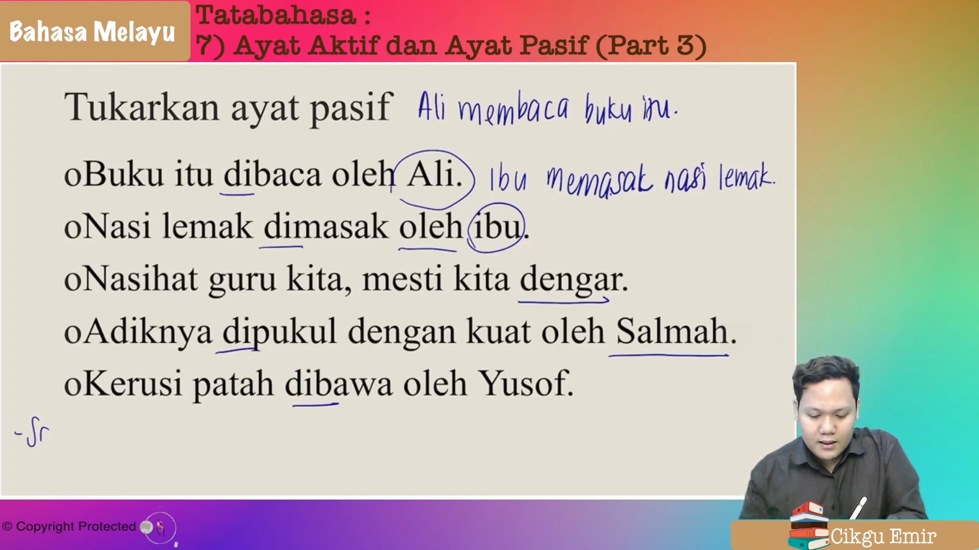 TOPIK 07- Ayat Aktif Dan Ayat Pasif – My E-Tuition