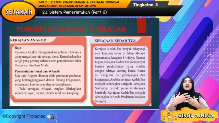 Topik 02 Sistem Pemerintahan Dan Kegiatan Ekonomi Masyarakat Kerajaan Alam Melayu My E Tuition