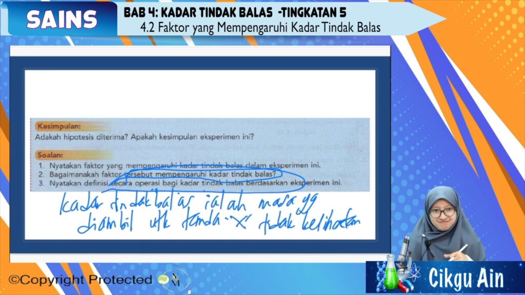 F5_SC_04_04 Faktor yang Mempengaruhi Kadar Tindak Balas – My ETuition