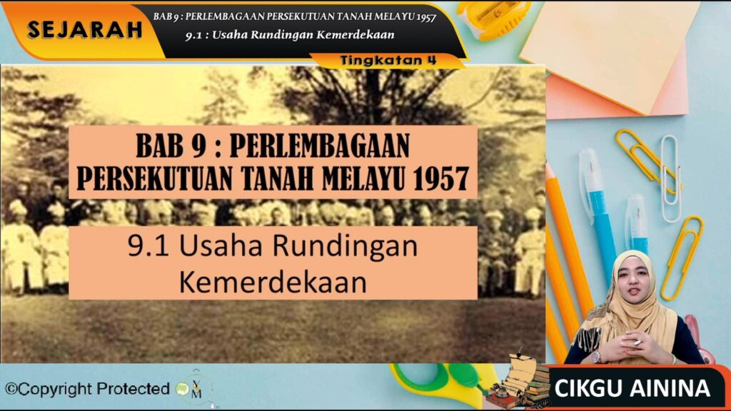 Topik 09: Perlembagaan Persekutuan Tanah Melayu 1957 – My E-Tuition